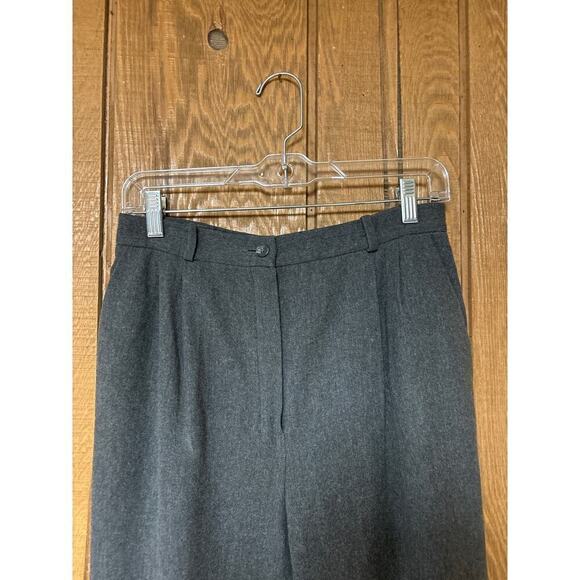 Pendleton Vintage 2000s 100% Virgin Wool Gray Trouser Pants Women’s Size 8 Tall - Picture 2 of 9